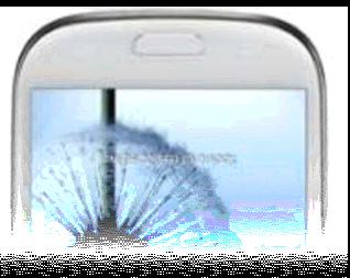 r Schermgrootte en aanraakscherm: een smartphone scherm is