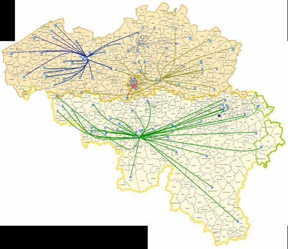Hubs Hubs zijn ziekenhuisnetwerken voor gegevensdeling onderling 5 hubs in België Antwerpen Antwerpse Regionale Hub (ARN) Brussel Brussels