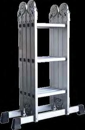 Vouwladder 4X4 1,23 m 4,60 m 12,5 kg LENGTE IN