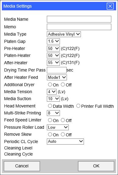 pagina 9 van 11 Selecteer het type medium in Media Type (Mediatype) om de juiste instellingen automatisch in te voeren.