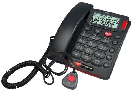 Grootcijfertelefoon met SOS Fysic FX-3850 Blijf zelfstandig met de Fysic Big Button alarmtelefoon FX-3850. Comfort staat centraal bij dit telefoontoestel.
