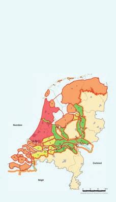 Voor het IJsselmeergebied variëren de normen van 1/10.000 jaar voor een van de dichtstbevolkte delen van het laag gelegen West-Nederland, 1/4.000 jaar voor de meeste omliggende polders, 1/2.
