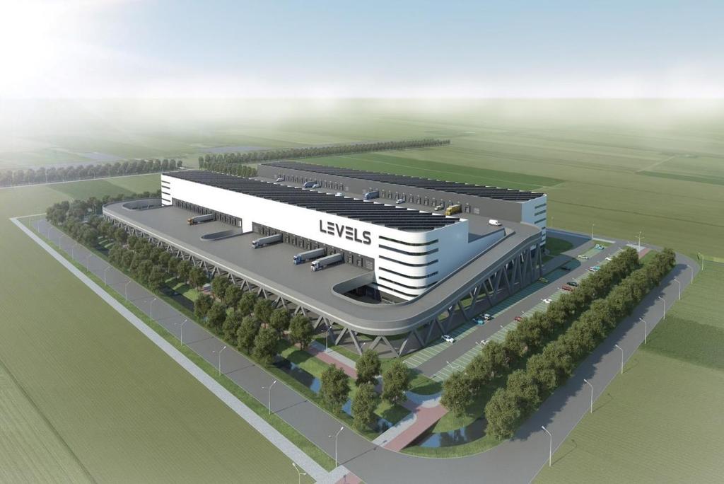 LEVELS SCHIPHOL TRADE PARK hoogwaardig meerlaags distributiecentrum high end multi-level distribution facility gelegen op Schiphol Trade Park situated at Schiphol Trade Park direct aan de afslag van