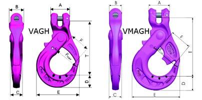 Hijs- en heftechniek RUD VIP grade 100 ketting 15 VIP Veiligheidshaak Zo licht mogelijk door innovatieve skelet design Anti-slip sluit mechanisme Voorzien van slijtage merken en bescherming van de