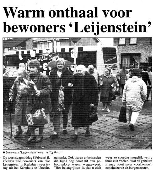 De watersnood in 1995 staat bij veel leden