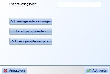 3. Het Elektronische Aangifteprogramma activeren Start het programma en klik op de knop Activeren. Voer hier u activeringscode in en klik op Activeren. 4.