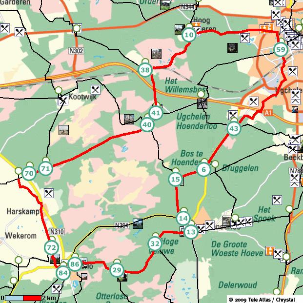 Zand & Gras route is 51.4 Km. 2.6 km 3.2 km 2.4 km 0.9 km 2.4 km 1.