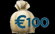 Door een daling van de rente van 1% is de contante waarde van de uitkering van 100 euro gestegen van 55,37 euro naar 67,30 euro.
