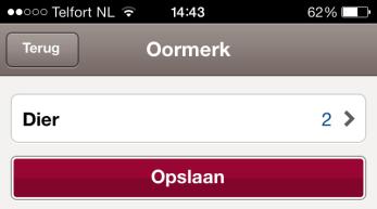 U kunt geen VKI-melding (voedselketeninformatie) via de app vastleggen. Als u deze melding wilt gaan doen, moet het via de VeeManager-module Registratie.