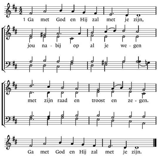 Zingen: Ga met God en Hij