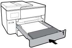 7. Controleer de invoerlade in de printer. Als er papier in zit, verwijdert u dit.
