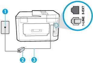 Wanneer de telefoon overgaat, antwoordt de printer automatisch na het aantal belsignalen dat u hebt ingesteld met de instelling Hoe vaak overgaan.