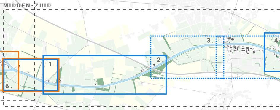 DEELTRAJECT: MIDDEN-ZUID 2 TAARLOSEWEG/JAGERSTRAAT - A28 PLANKAART 2 MIDDEN-NOORD_5 Aanleg van een fietspad op de kanaaldijk is in dit lange traject relatief eenvoudig op de plaats van de bestaande