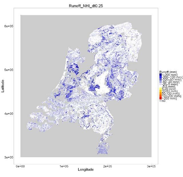 Na analyse is geconcludeerd dat in de nieuwe versie van LHM tegelijkertijd met de verlaging van de maaiveldsdrempel naar 2 mm de berekening van run-on moet worden geblokkeerd door de weerstand voor