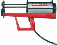 Injectiepistool HDM 500, patroonhouder zwart en rood 1 stuk 2065308 Kit HDM 330 + HIT-CR 330 Injectiepistool HDM 330, patroonhouder rood 1 stuk 2071506 Kit HDM 500 + HIT-CB 500 Injectiepistool HDM