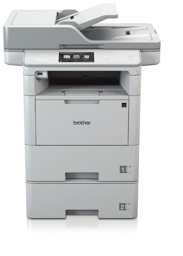 MFC-L6800DWT Brother All-in-one zwart-witlaserprinter Professionele all-in-one zwart-witlaserprinter voor werkgroepen Deze robuuste all-in-one printer is speciaal ontworpen voor veeleisende