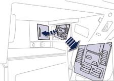 Praktische informatie Zekeringen achter het dashboardkastje Zekering N Ampère (A) Functies F3 15 Paneel ruitbediening in bestuurdersportier, 12V-aansluiting achterzitplaatsen.