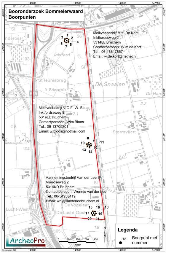 Archeologisch onderzoek Booronderzoek Bommelerwaard, Gemeente Zaltbommel