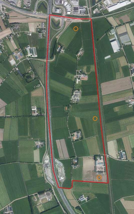 Archeologisch onderzoek Booronderzoek Bommelerwaard, Gemeente Zaltbommel ArcheoPro Rapport, 17077, Pagina 8 Figuur 2: Luchtfoto van