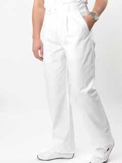 Kwaliteit : 210 gram, 65% polyester / 35% katoen Kleur(en) : Wit Getoond model: Giovi LOEK Unisex pantalon, flat front,
