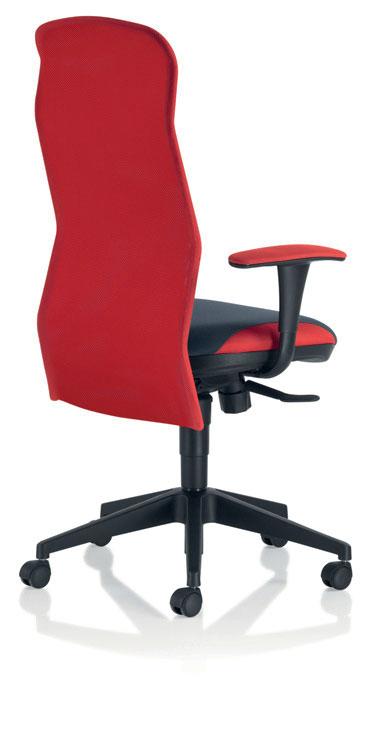 Ekla Ecologisch Ergonomische stoel Synchroon stoel, hoge rug met stof polyurethaanschuim, brandwerend M4, gecertificeerd EN ISO 1099 (zonder schadelijke stoffen voor de huid) Synchroon mechanisme,