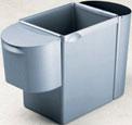 Ideaal om afval te sorteren voor recyclage Prullenbak 5 liter Prullenbak 9 liter - Kan aan de binnen- of buitenzijde van de papierbak worden bevestigd - Kan aan de binnen- of buitenzijde van de