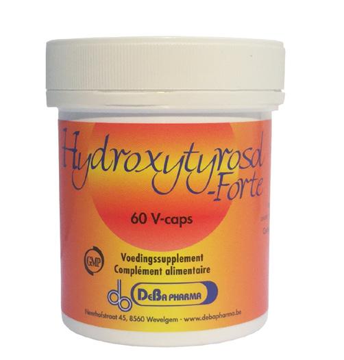 2. HYDROXYTYROSOL-FORTE Hydroxytyrosol wordt gewonnen uit de olijfvrucht en wordt gezien als het hoofdpolyfenol binnen deze vrucht.
