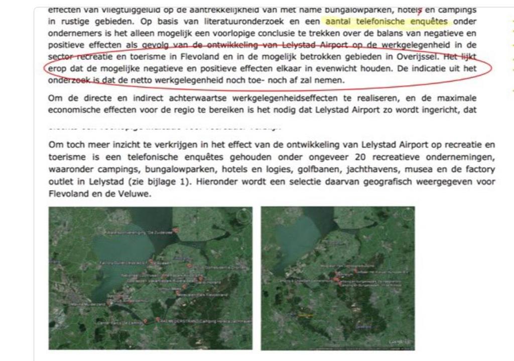 Onderzoek Stratagem ten behoeve van Lelystad Luchthaven besluit 11-12-17 18 Echter, uit geen van deze onderzoeken valt af te leiden bij welke geluidsbelasting recreanten