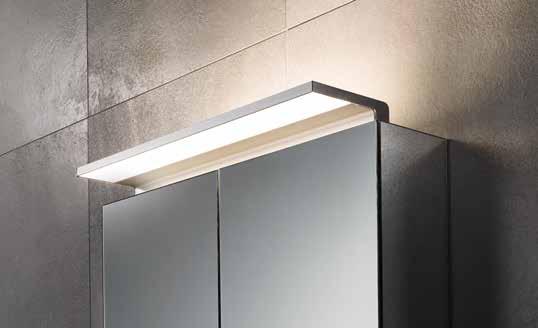 Verheugt u zich met ons op een badkamer-spiegelkast met drie moderne LED-lichtbronnen en een volledig moderne, intelligente draaidimmer.