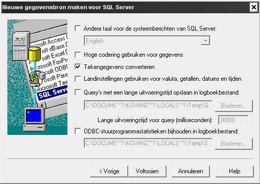 Herinstalleer dan SQL-server volgens de handleiding op de website van 2work.