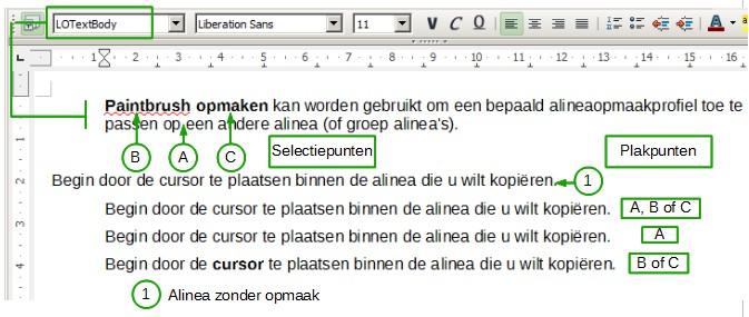 Afbeelding 6: Toont het resultaat van Tabel 1 en Tabel 2 op de onopgemaakte alinea Voorbeeld: Een alineaopmaakprofiel toepassen Laten we de drie hierboven vermelde methoden eens met een voorbeeld