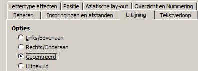 Nu zal elke alinea die is gemarkeerd als Kop 1 gecentreerd zijn (zoals weergegeven in Afbeelding 18).