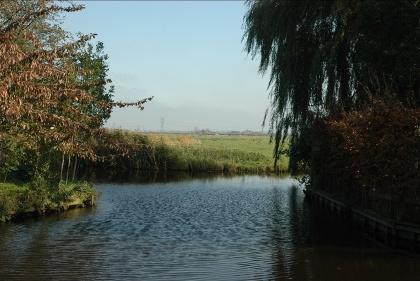 Structuur landschap tot in het dorp