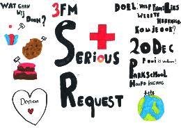 Actie 3FM Serious Request Zoals ieder jaar sluiten de Dj s van 3FM zich op in het glazen huis, om zo geld in te zamelen voor een goed doel. Dit jaar doen ze dat voor het Rode Kruis.