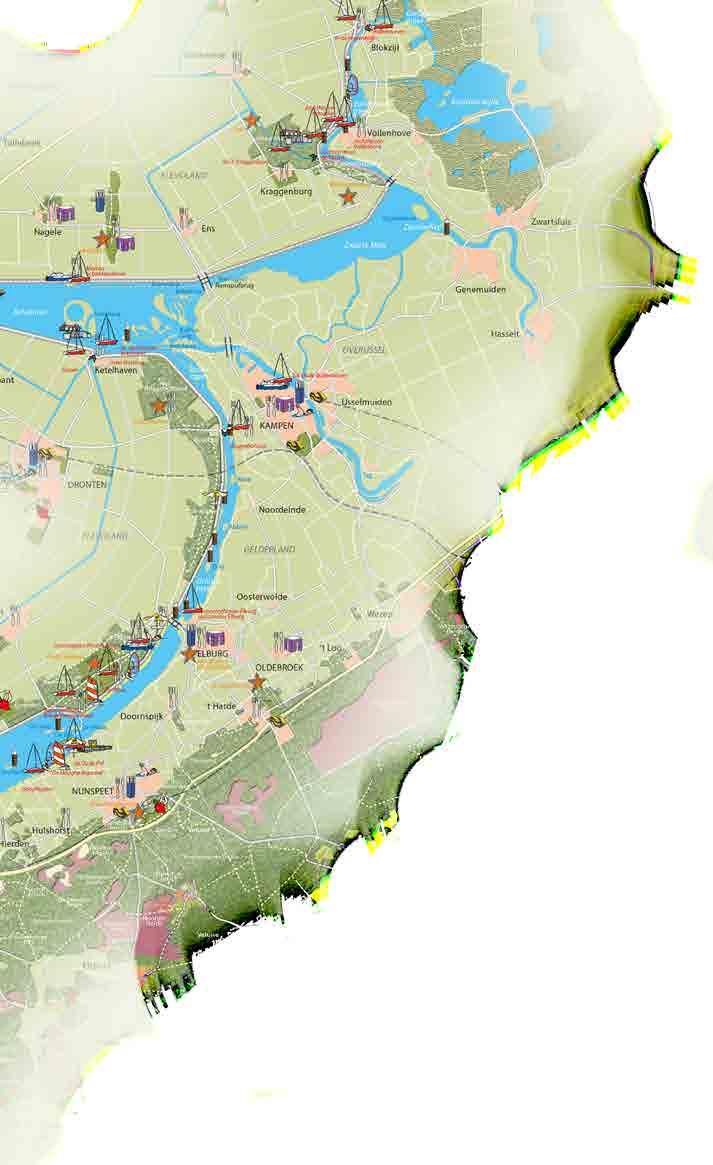 De Randmeren vormen een unieke verbinding tussen het nieuwe land (Flevoland) en het oude land