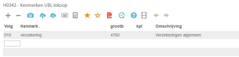 Instellen UBL kenmerken UBL kenmerk: zoekterm Kan vanuit de factuuromschrijving worden gematched.