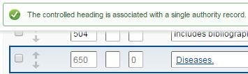 volgende venster: 2) Zelf een geschikte match zoeken Als je zelf een geschikt thesaurusrecord (LC Authorities of NTA Names) wil zoeken, bijvoorbeeld een
