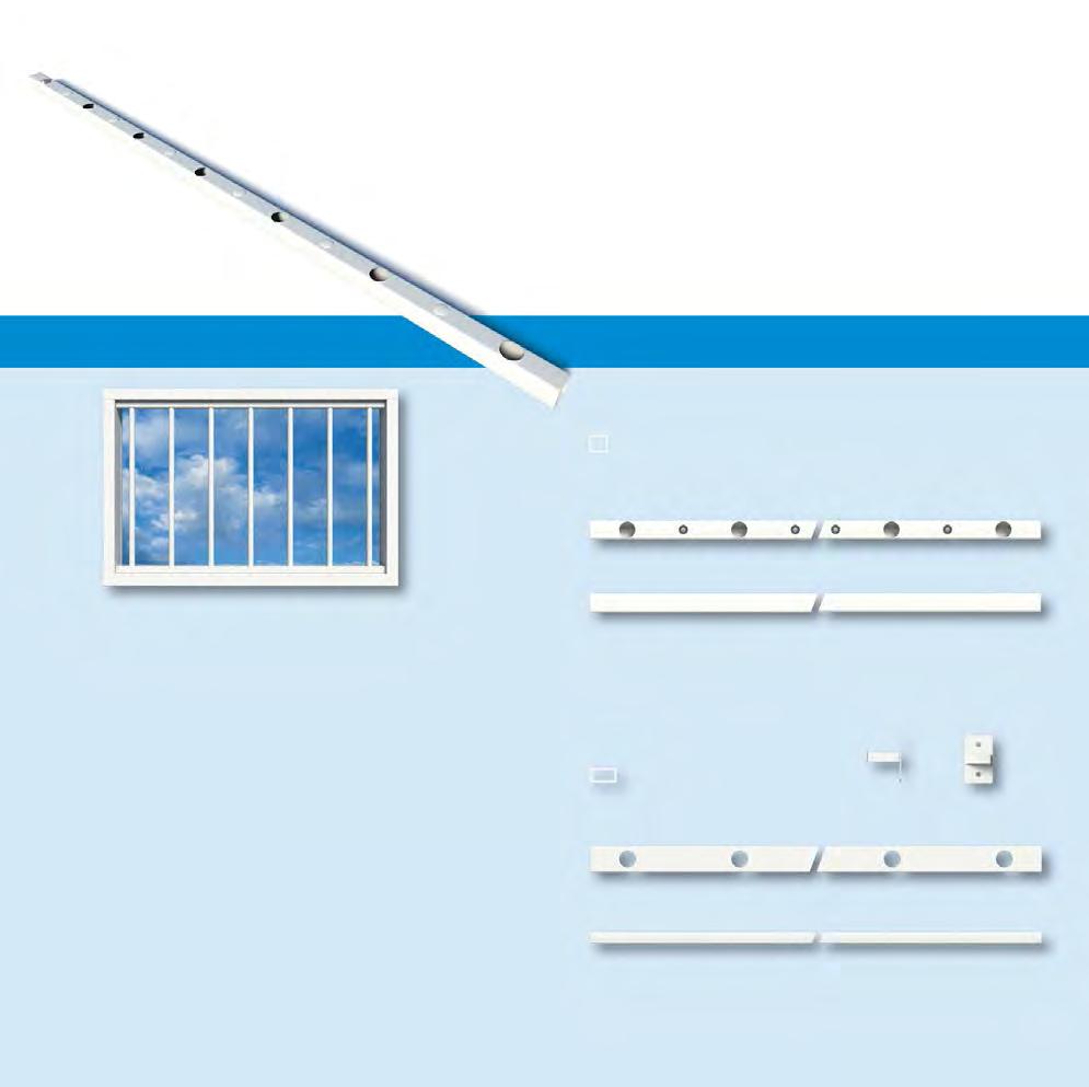 SecuBar fix n go modulaire tralie Fix n Go 25 25 22 systeem van losse stangen en steunen voor het opplussen van ramen en lichtkoepels zie tabel geschikt voor woningen, bedrijfspanden, enz.