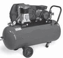 MOBIELE COMPRESSOR 100 LITER 415226 Professionele luchtcompressor met 100 liter tank, aanzuigvolume 321 liter per minuut, 1.