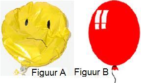 3 1.12 Die ballon in figuur A was te pap. daarom het jy besluit om meer lug in B in te blaas. Beskryf die druk binne die ballonne A B C A is laag en B is hoog. A is hoog en B is laag.