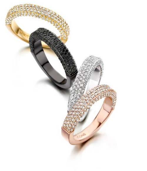 In de meeste gevallen heeft een ring, collier, oorbel of armband vier uitvoeringen. Naast glanzend sterling zilver, worden de ontwerpen ook uitgevoerd in geoxideerd zilver, 18 karaats verguld en rosé.