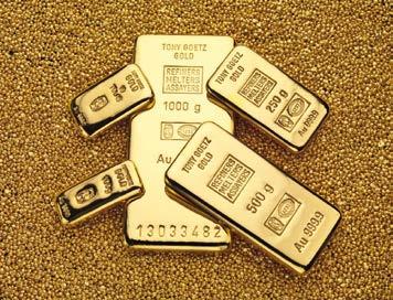 Livraisons physiques d or pur dans le monde entier ou tenue de comptes de métaux.