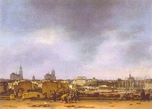 Egbert van der Poel, Gezicht op Delft na de explosie, ca.