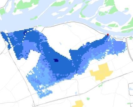 2 Overstromingsverloop langs de kust en estuaria Dijkringgebieden langs de kust zijn allemaal vlak, in de zin dat ze niet hellen (ze kennen wel forse hoogteverschillen, waarover later meer).