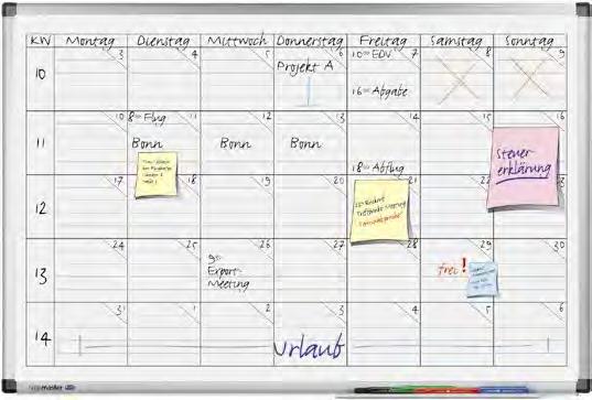 PREMIUM projectplanner n Planning naar uw voorkeur n Weekplanbord