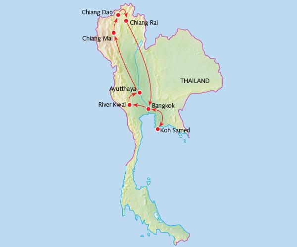 Rondreis THAILAND - 15 dagen Het 'Land van de Glimlach' Reiscode: Groepsgrootte: Aantal dagen: BTH 6-18 15 Uitgebreide routebeschrijving Route Welkom Een prima combinatie van de culturele