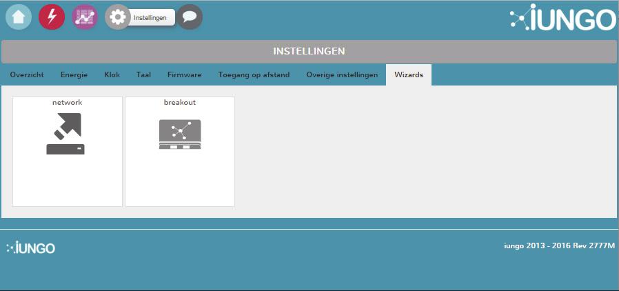 installatieprocedure doorlopen worden in iungo. Stap 1.