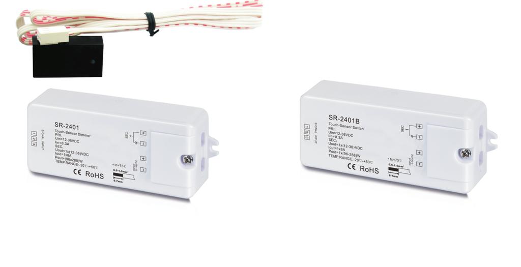 6 Constant Current Dim&Switch SR-2020 12-36VDC 1CH,0.7A 8.4-2.2 Constant Current Dim&Switch SR-200B 12-36VDC 1CH,8A 96-288 Constant Voltage only Switch SR-2018B 12-36VDC 1CH,0.3A 4.2-12.