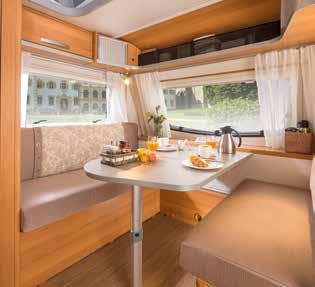 ERIBA Feeling 7 Wooncomfort Optimaal wooncomfort in een compacte caravan.