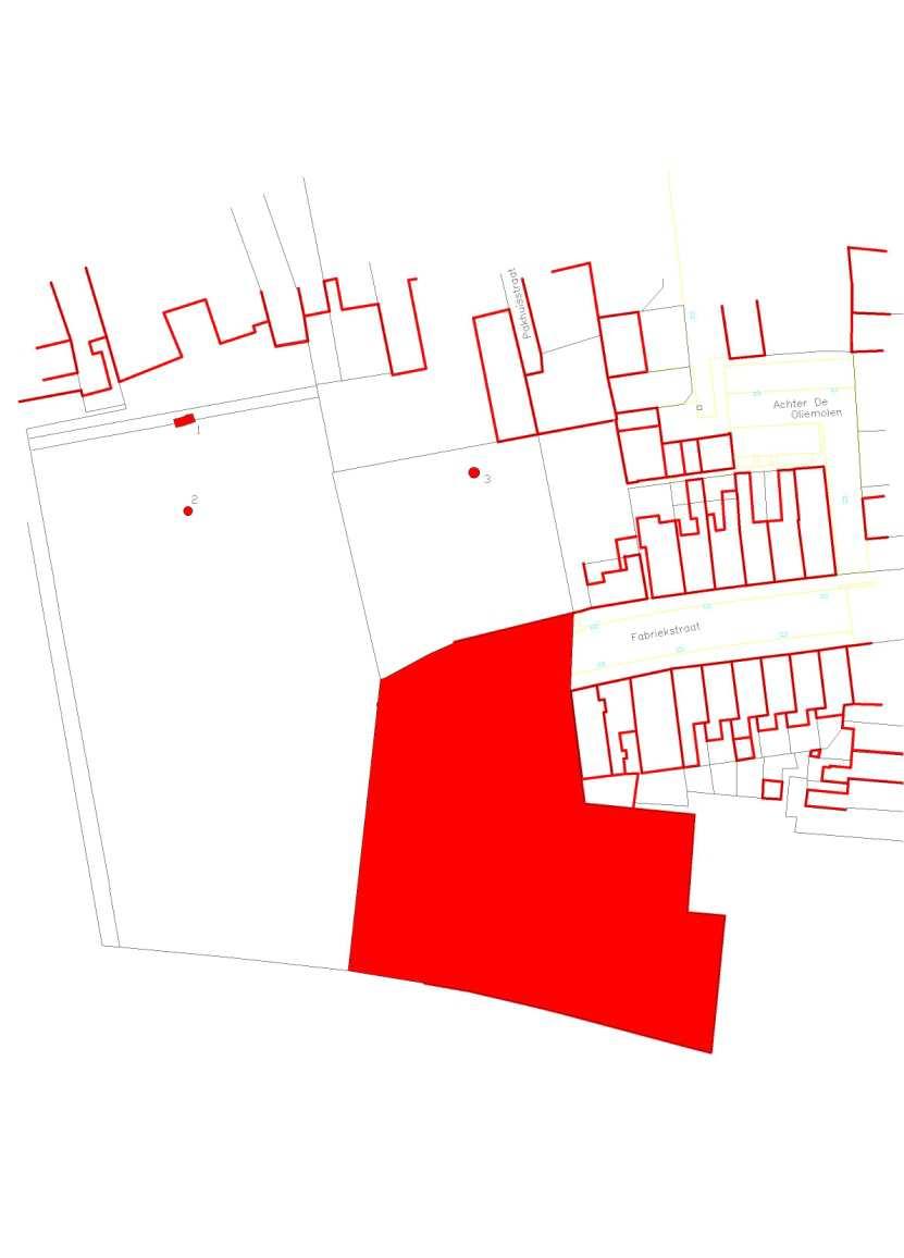Afbeelding 13: weergave archeologische waarden binnen plangebied 4.2 Verkeer Wegenstructuur en ontsluiting De hoofdontsluiting van het gebied vindt plaats via de Fabriekstraat.